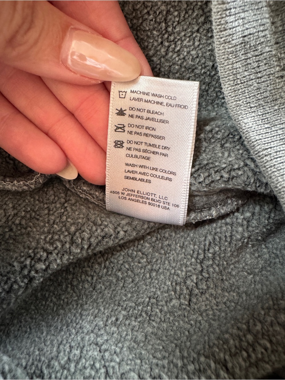 John Elliott Gray Distressed Drawstring Jogger Sweatpants - Picture 5 of 6
